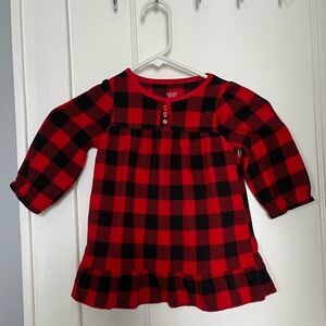 Fleece Buffalo Plaid Nightgown